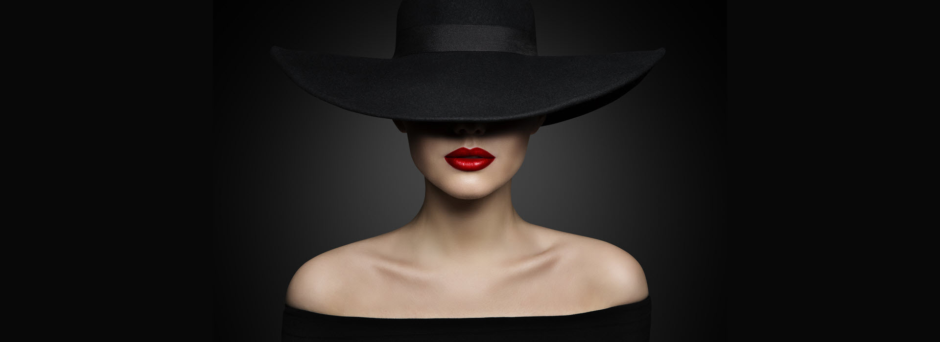 פיגמנטציה, אישה עם כובע שחור